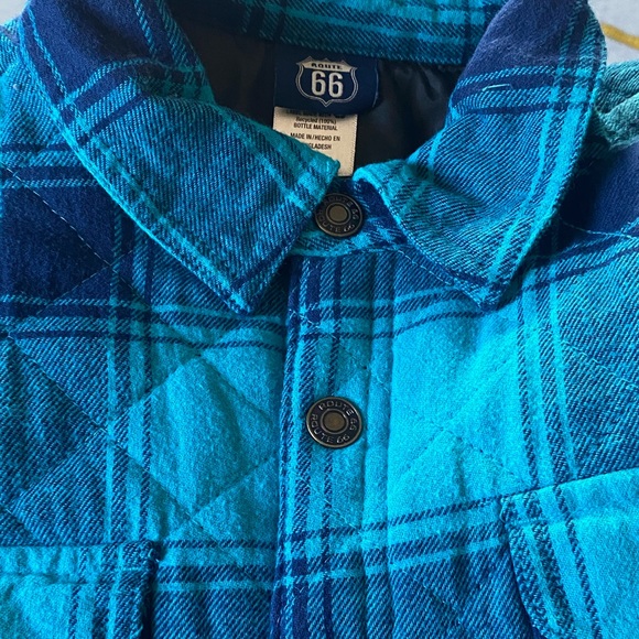 Route 66 plaid turquoise jacket - Picture 5 of 7